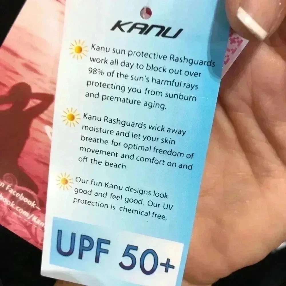 Kanu Surf Breeze UPF 50+ sun protection Rashguard swim workout Top, Short Sleeve - Picture 9 of 10